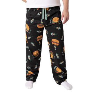 SpongeBob SquarePants Mens Plankton Lounge Pants / Black
